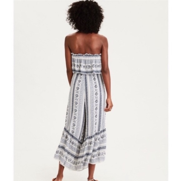 American Eagle Strapless Flowy Romper Medium - Picture 2 of 6